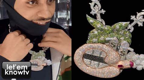 Rapper Aden Dinero Just Dropped The Bag On This Crazy Diamond Chain