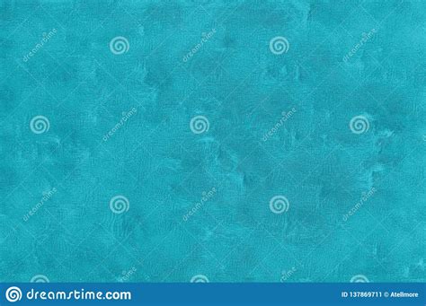 Chapped Texture Of An Old Scratched Blue Wall With Turquoise