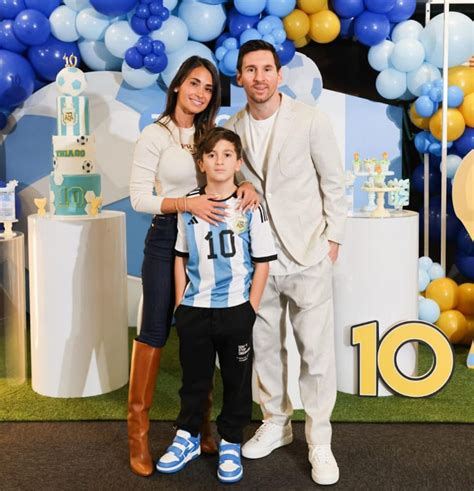 antonela roccuzzo compartió las fotos del cumpleaños número 10 de thiago messi los detalles que