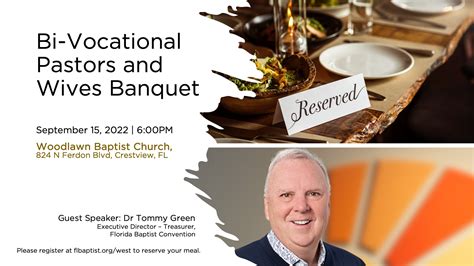 Bi Vocational Pastor And Wives Banquet Florida Baptist Convention Fbc
