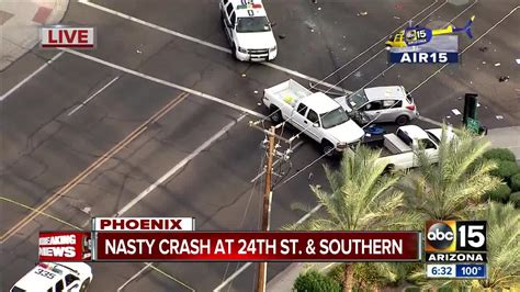 Phoenix Police Woman Dead After Crash At 24th Stsouthern Ave