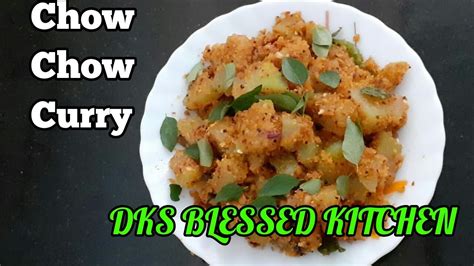 Chow Chow Chayote Squash Curry Chow Chow Poriyal Spicy Chow Chow