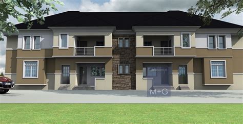 Duplex house plans in nigeria youtube of 4. Contemporary Nigerian Residential Architecture: 4 units of ...