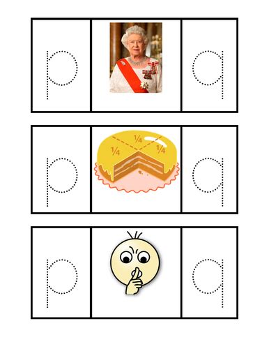 P And Q Picture Recognition Activity Teaching Resources
