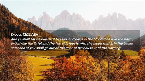 Exodus 1222 Asv Desktop Wallpaper And Ye Shall Take A Bunch Of