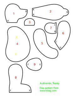 With this pattern and tutorial you can make teddy bears our of pretty much any kind of fabric. teddy bear pattern made from baby sleeper - Google Search ...