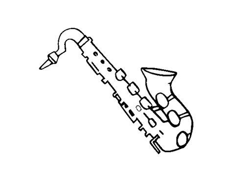 They're great for all ages. Tenor saxophone coloring page - Coloringcrew.com
