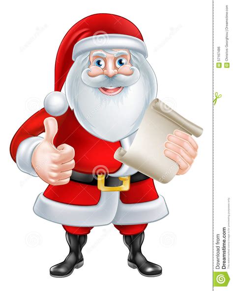 (130) mengatasi form builder yang terbatas tanpa upgrade dan gratis. Cartoon Thumbs Up Santa With List Stock Vector - Illustration of gift, parchment: 57167486