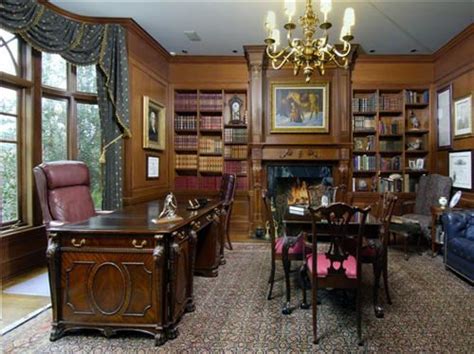 Library Home Built In Bookcase English Manor