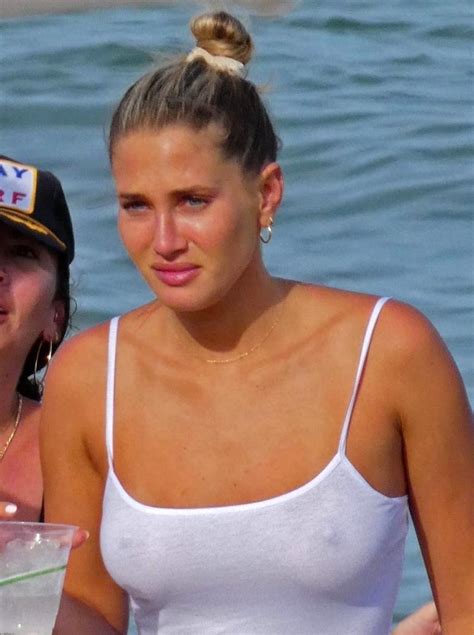 Francesca Aiello Nude Tits Flashed On The Beach