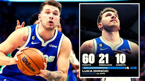 Luka Doncic Has Historic Night With 60 Point Triple Double Leads