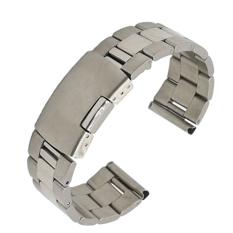 20 22 24mm Newest Fashion Silver Half Polish Brushed Solid Stainless