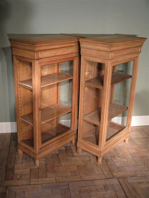 Although the last place in the kitchen i would put real marble is behind the stovetop like that. Pair of Antique late C19th French Bleached Oak Display ...