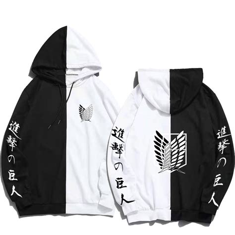 Attack On Titan Hoodie Wings Of Freedom Colors Mixed Streetwear