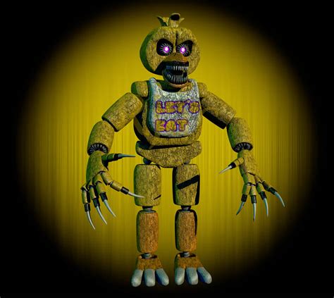 Nightmare Fnaf 1 Chica Full Model Unwithered By Rjac25 On Deviantart