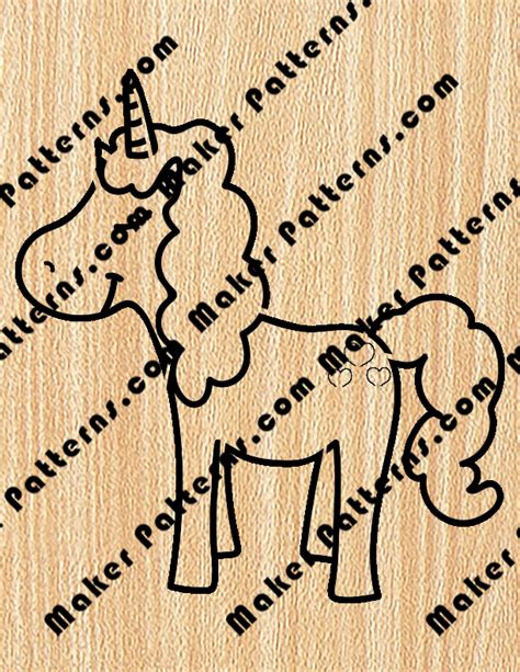 Simple Unicorn Scroll Saw Pattern Maker Patterns