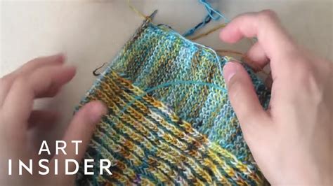 Artist Creates Her Own Knitting Patterns YouTube