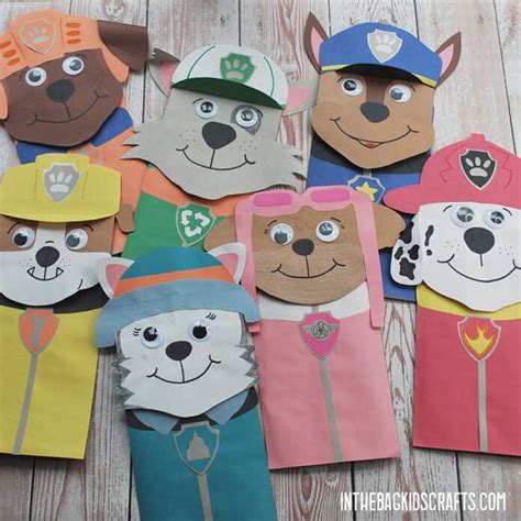 Inspired Paw Patrol Paper Crafts • In The Bag Kids Crafts