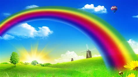 Cartoon Rainbow Wallpapers Top Free Cartoon Rainbow Backgrounds
