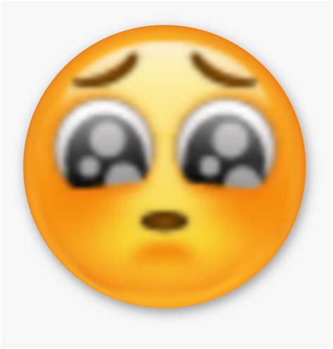 Buy pleading face emoji by emooji as a greeting card. Pleading Face Emoji Whatsapp, Transparent Png , Png ...