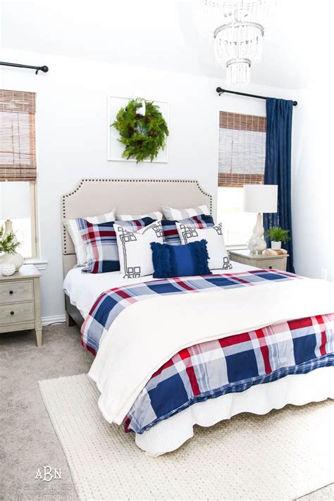 Plaid Holiday Guest Bedroom Holiday Guest Bedroom Guest Bedroom