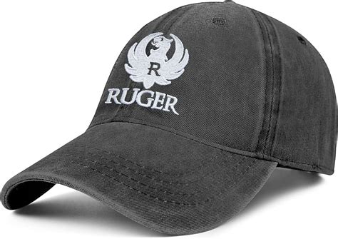 Unisex Adjustable Ruger Logo Embroidery Hat Shooting Cap Fashionable
