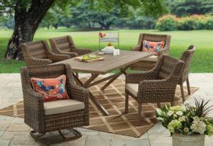 Beacon park steel woven sofa; Better Homes and Gardens Hawthorne Park | Outdoor Room Ideas