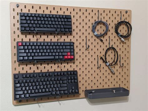 Ikea Pegboard Coming In Clutch For A Nice Minimal Keyboard Display