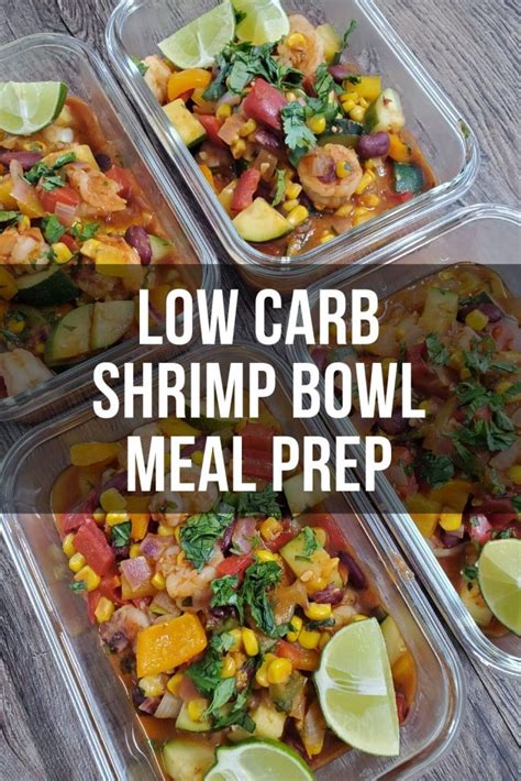 Fresh mint, red bell pepper, olive oil spray, egg whites, pepper and 5 more. Low Calorie Shrimp Recipe Meal Prep Bowl - The Meal Prep Ninja