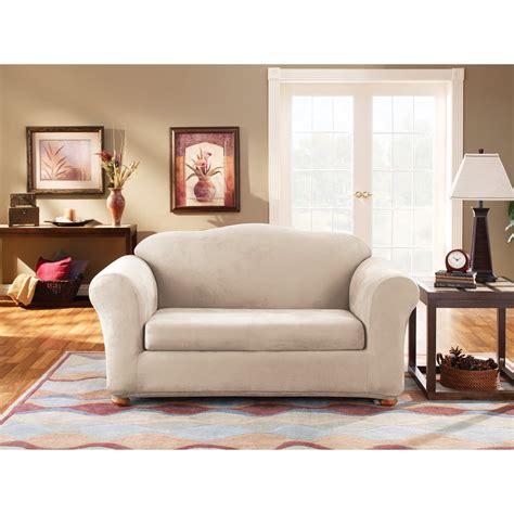 Learn the materials necessary for creating your own couch. Sure Fit Suede Sofa Stretchable Slipcovers - Walmart.com ...