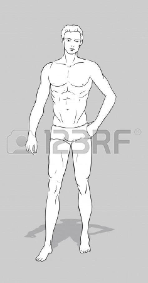 confident relaxed and open posture figurin de hombre ilustración de moda de hombres dibujos