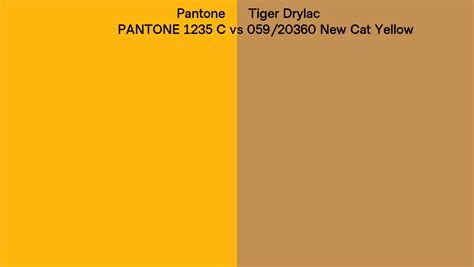 Pantone 1235 C Vs Tiger Drylac 059 20360 New Cat Yellow Side By Side