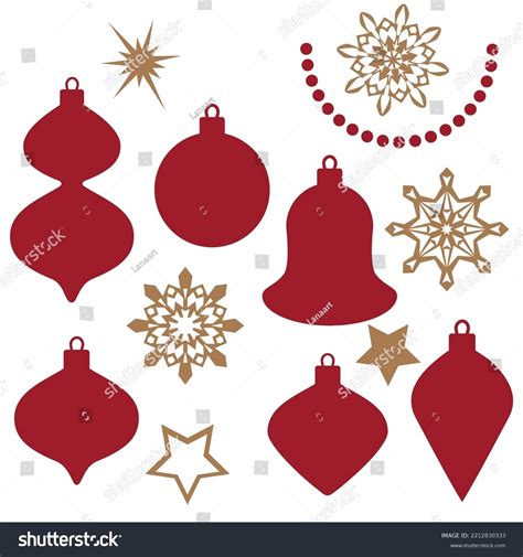 Christmas Ornament Vector Cartoon Illustration Stock Vector Royalty