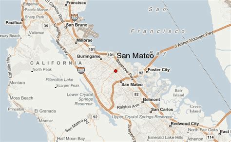 San Mateo California Wall Map Premium Style By Market