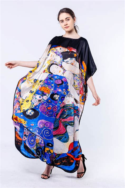 İpek Elbise Gustav Klimt The Virgins Oytu İpek