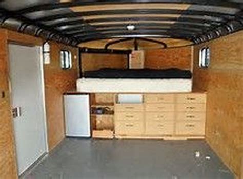 Stylish Enclosed Trailer Camper Conversion Ideas 45 Enclosed Trailer