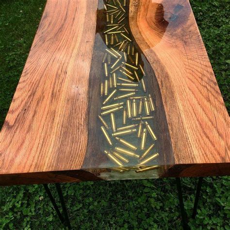 Resin Shell Table Wood Resin Table Resin Furniture Wood Table Design
