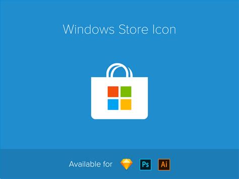 Windows Store Icon Freebie Download Sketch Resource Sketch Repo