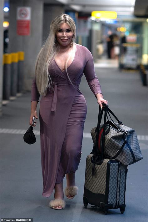 jessica alves shows off her £30 000 bum augmentation in a figure hugging purple dress daily