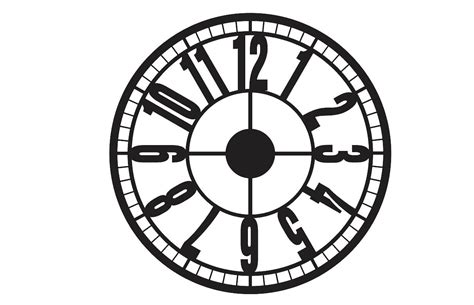 Free Clock Vector To Laser Cut Dxf Cdr Files Download