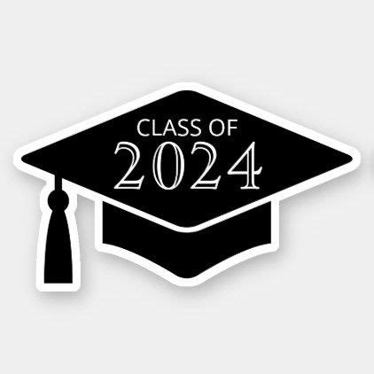 Class Of 2024 Graduation Sticker Pink And Black Artofit