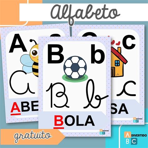 Alfabeto Ilustrado Educação Infantil