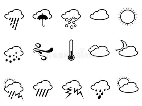 Weather Symbol Stock Vector Illustration Of Cold Cloudscape 35742217