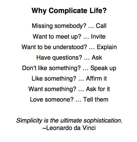 Why Complicate Life Why Complicate Life Real Quotes Inspirational
