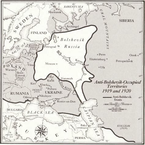 Russian Civil War Map Historia Europea Mapas Y Historia