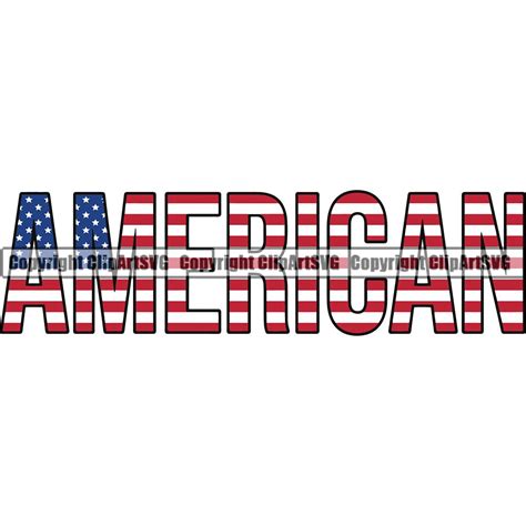 Usa United States America American Name Word Text Flag Country Etsy