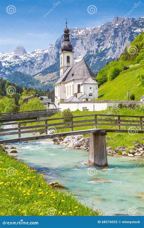 Church Of Ramsau Nationalpark Berchtesgadener Land Bavaria Germany