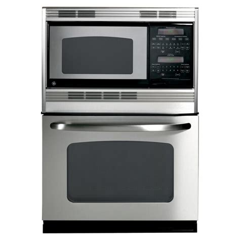 Ge Self Cleaning Microwave Wall Oven Combo Stainless Steel Common