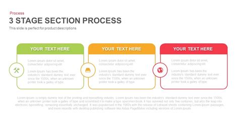 3 Stage Section Process Powerpoint And Keynote Template Slidebazaar