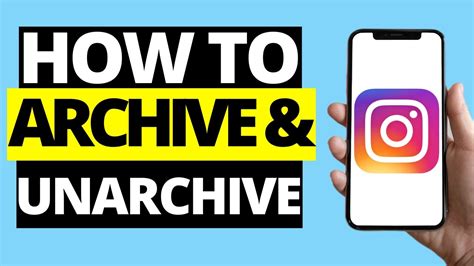 How To Archive Unarchive Instagram Posts YouTube